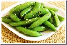 Sesame Ginger Sugar Snap Peas
