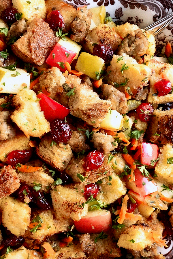 Sausage Apple and Cranberry Stuffing