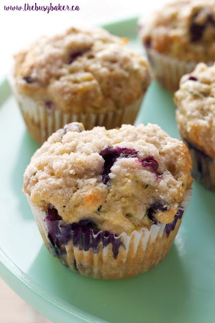 Zucchini Blueberry Muffins