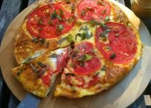 Tomato, Basil & Mozzarella Frittata