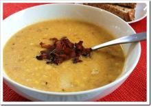 Sweet Corn Chowder with Bacon & Maple Syrup