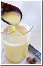 Homemade Eggnog with Fresh Nutmeg